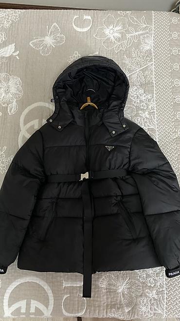 Пуховики и зимние куртки: Пуховик, Короткая модель, С поясом, L — 9