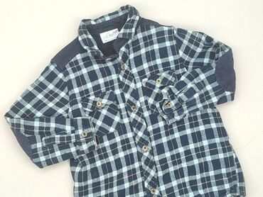 koszulki golf: Shirt 2-3 years, condition - Very good, pattern - Cell, color - Blue