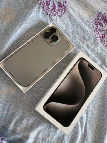 усилитель не рабочий: IPhone 15 Pro Max, Колдонулган, 256 ГБ, Заряддоочу түзүлүш, Коргоочу айнек, Куту