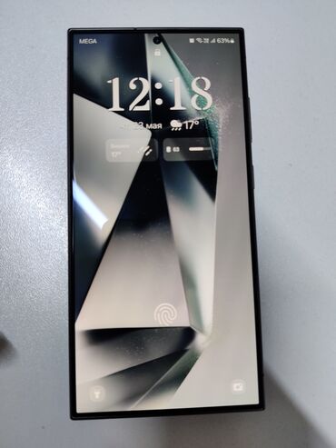 сепаратор для телефона: Samsung Galaxy S24 Ultra, Б/у, 256 ГБ, цвет - Серый, 2 SIM, eSIM