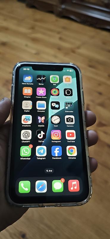 iphone 11 kac manat: IPhone 11, 128 GB, Black Titanium, Simsiz şarj, Face ID — 1