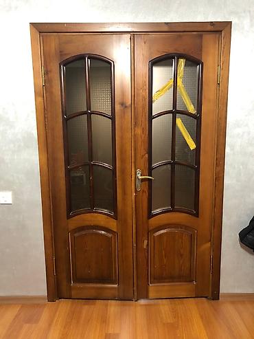 agac satiram: Qoz ağacindan Otaq qapılari satilir 2 cutdur yeni 2 otaq qapisi Eni — 3