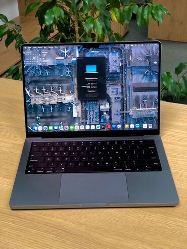 макбук новый: Ноутбук, Apple, 16 ГБ ОЭТ, Apple M1 Pro, 14 ", Жумуш, окуу үчүн