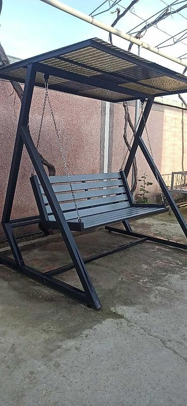 a frame домики: Садовые качели Металл, Со спинкой, С крышей — 3