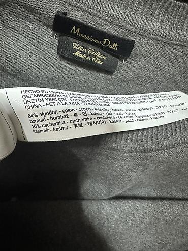 kaşmir: Futbolka, Massimo Dutti, L, rəng - Boz — 6