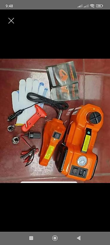 yuk qaldırıcı qurğular: Avtomobil üçün 12V elektrik domkrat və kompressor dəsti Məhsulun — 1