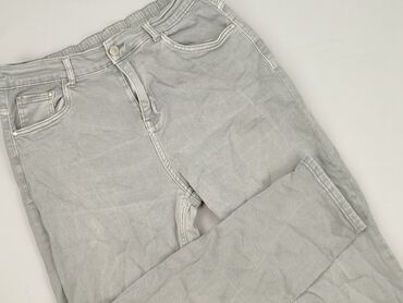 brązowe spodnie woskowane stradivarius: Jeans for women, size XL (EU 42)