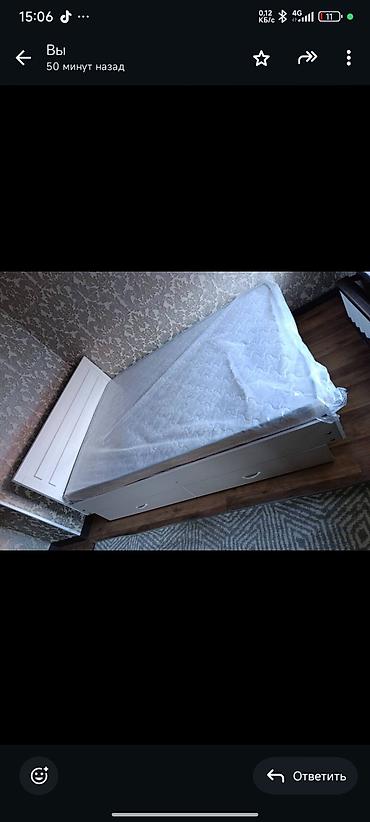 Двуспальные кровати: Двуспальная кровать, Новый, С матрасом, длина - 200 см — 4