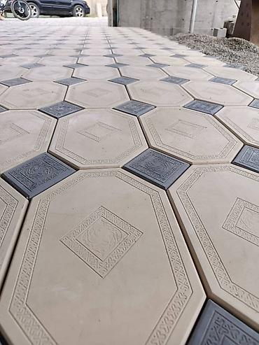 Тротуарная плитка: Тротуарная плитка восьмиугольной формы с декоративным узором — 8