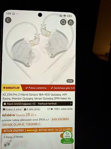 sas: Metal korpuslu naqilli IEM qulaqlıq cütü - Dizayn: Gümüş rəngli — 2