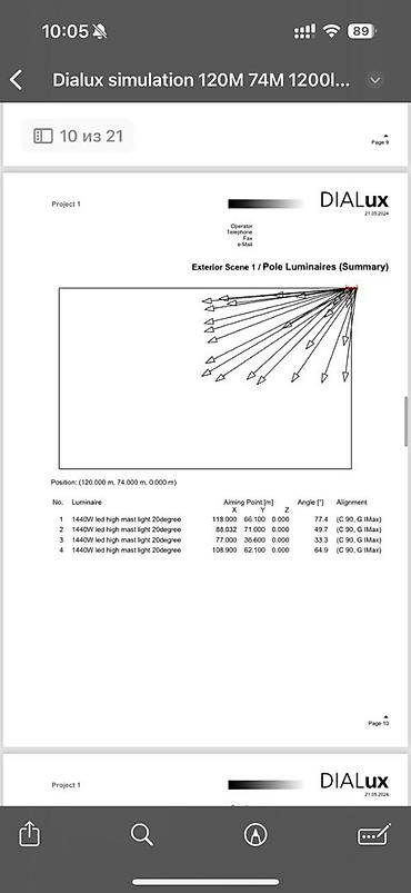 Уличное освещение: Мачта освещения для стадионов, футбольных полей и спортивных арен` — 10