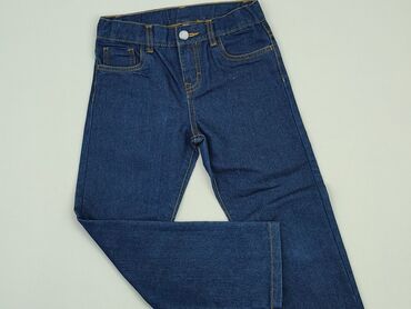 spodnie bershka jeansy: Spodnie jeansowe, 7 lat, 122, stan - Bardzo dobry