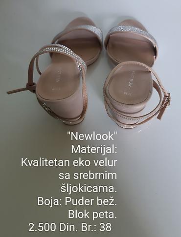 Sandale: New Look sandale - Materijal: kvalitetan eko velur ukrašen srebrnim — 6