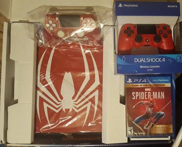 PS4 (Sony Playstation 4): Teze pakovka acilmayib ps4 pro Spiderman limited edition Sistem