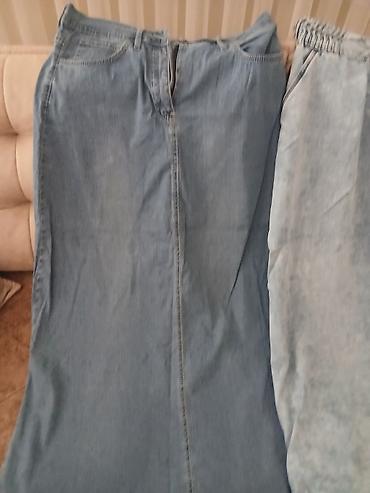 Teksas maksi suknje letnji teksas obe suknje 1000 din br xl — 2