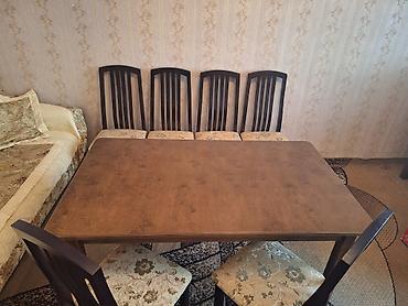study table: Обеденная группа на 6 персон б/у в отличном состоянии, имеются — 6