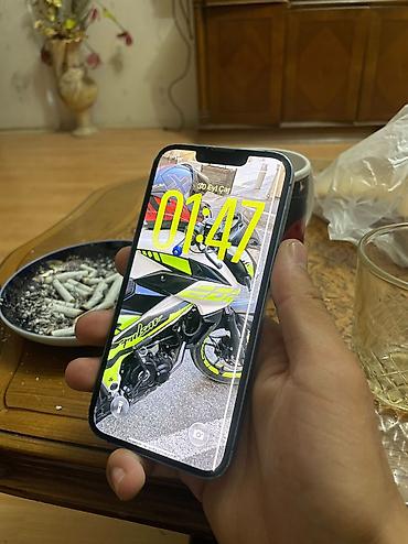 iphone duas: IPhone 13, 128 GB, Göy, Qırıq, Simsiz şarj, Face ID — 1