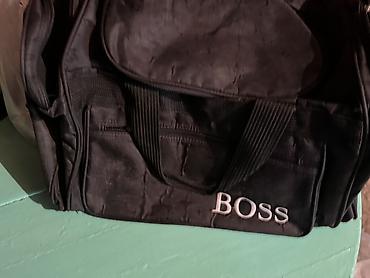 пакет boss: Сумки спортивные/дорожные, черные, с логотипами Ruibao и BOSS — 3