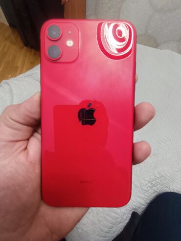 Apple iPhone: IPhone 11, 64 GB, Qırmızı, Barmaq izi