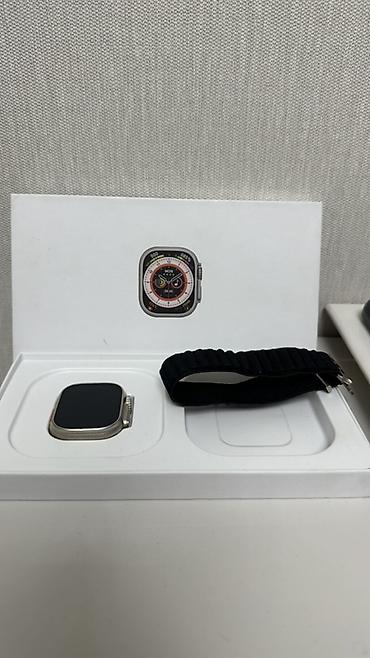 Другие смарт-часы: Смарт-часы в стиле Apple Watch Ultra (корпус серебристый, форма и — 4