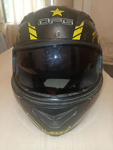 full face kask: DFG 56 Programme motosiklet dəbilqəsi - Tam üzlüq (full-face) dizayn — 1