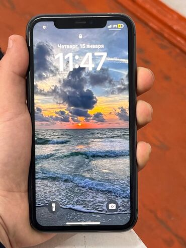 Apple iPhone: IPhone 11, Б/у, 128 ГБ, Черный, Чехол, 76 % — 10