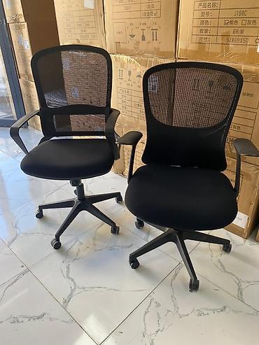 Ofis mebeli: Mesh arxa dayaqla ergonomik ofis kresloları - Rəng: qara - Nəfəsalan — 1