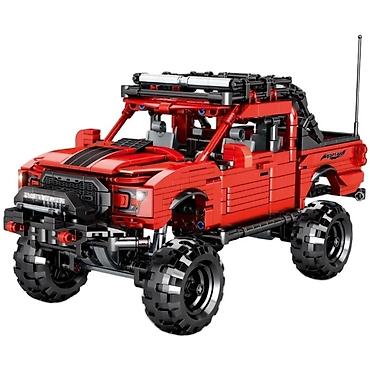 maşın oyuncaqları: Konstruktor Lego maşın MODEL - Jeep Rəngi - Qırmızı Hissə-  989 detal — 2
