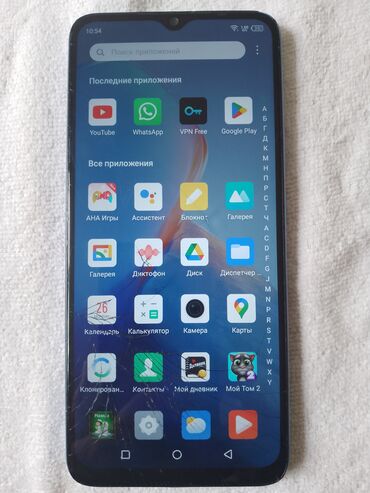 б у телефоны токмок: Infinix Smart 7, Колдонулган, 64 ГБ, түсү - Көк, 2 SIM