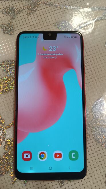 зарядное самсунг: Samsung Galaxy A20s, 32 GB, rəng - Qırmızı, Barmaq izi