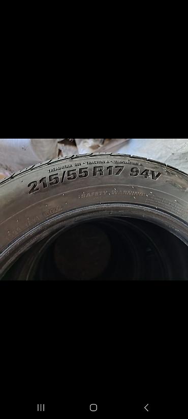 215 55 r17 teker: Kumho avtomobil təkərləri - Ölçü: 215/55 R17 normal veziyetdedr eyri — 2