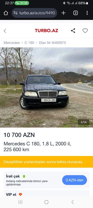 бампер на мерседес w210: Mercedes-Benz C 180: 1.8 л | 2000 г. Седан at lalafo.az бампер на мерседес w210: Mercedes-Benz C 180: 1.8 л | 2000 г. Седан
