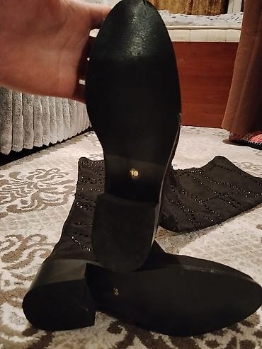 Сапоги: Сапоги, Размер: 39, цвет - Черный, Новый — 2