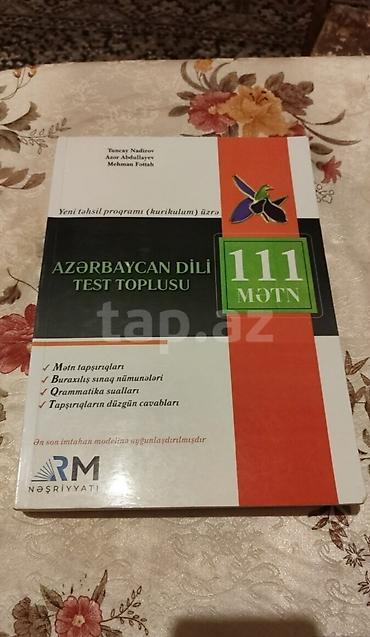 Testlər: Azərbaycan dili 111 mətn toplusu.Kitab yenidir,heç istifadə olunmayıb — 1