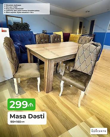 Məhsul: Masa Dəsti (90×160 sm) - Qiymət: 299 ₼ - Masa ölçüsü: 90×160 lalafo.az -da Məhsul: Masa Dəsti (90×160 sm) - Qiymət: 299 ₼ - Masa ölçüsü: 90×160