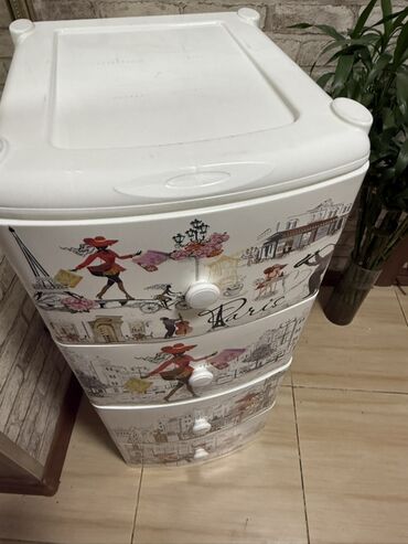 Комоды для одежды: Комод для одежды, Без зеркала, Другой материал, цвет - Белый — 12