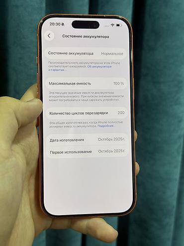 iphone 17 бу: IPhone 17 Pro, Б/у, 256 ГБ, Оранжевый, Защитное стекло, Чехол, 100 % — 3