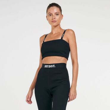 tedi majice: Nike, M (EU 38), Lycra, Single-colored, color - Black