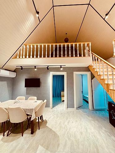 аренда дач в баку: A‑frame dizaynlı müasir bağ evi - Geniş vitrajlı fasad, yüksək tavan — 5
