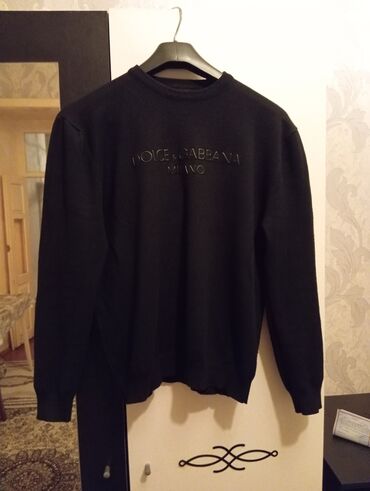 kişi salvari: Svitşot, Dolce & Gabbana, L (EU 40), rəng - Qara