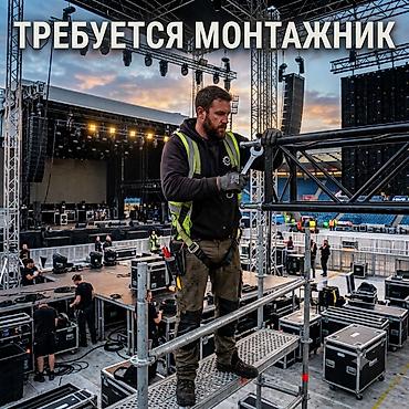 музыкальный работник: Требуется разнорабочий/монтажник -Монтаж и демонтаж сценических — 1