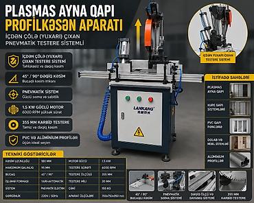 kəsim aparatı: 🔥 TƏCİLİ SATILIR — YENİ PLASMAS AYNA QAPI APARATI 🔥 PVC, kupe — 1