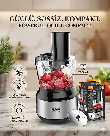 №9559 — RAF R.2872 Mətbəx kombaynı, 600W, 0.75L Kateqoriya: Mətbəx
