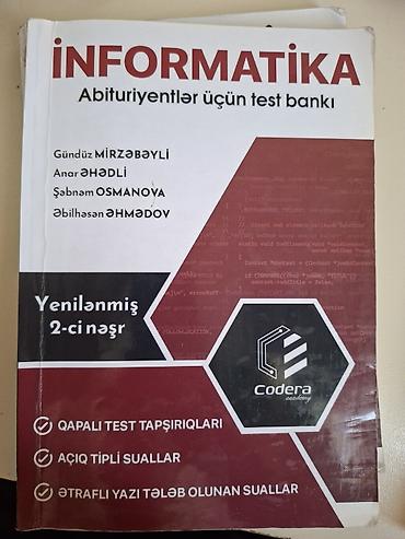 codera yeni nəşr pdf: Salam. Informatika. kitablari satilir Toplu hec islenmeyib.qalanlarida — 3