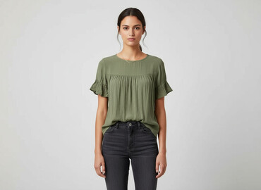 bluzka z wiskozy zara: H&M, Bluzka damska, rozmiar M