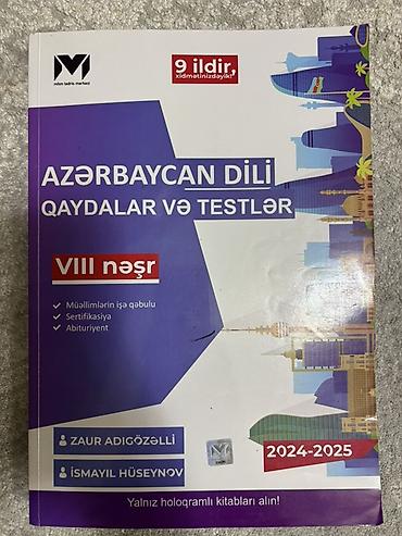 Məhsul: “Azərbaycan dili – Qaydalar və Testlər” (VIII nəşr, 2024–2025)