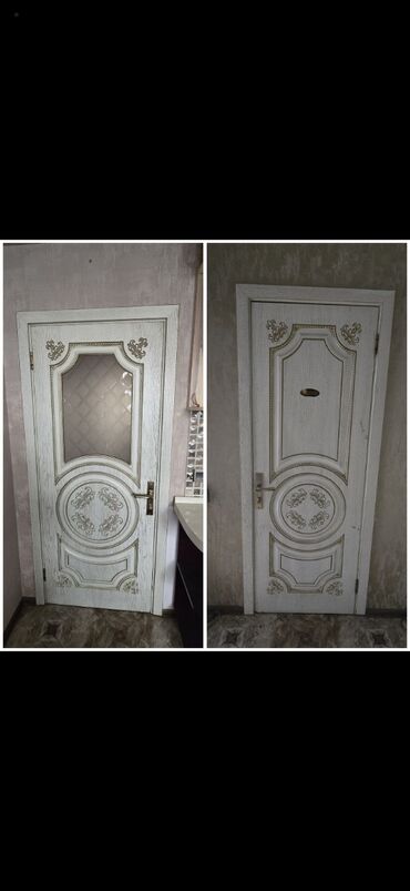 ağ qapılar: Qonaq otağı üçün İşlənmiş Otaq qapısı 90x200 sm Zəmanətsiz, Ünvandan götürmə