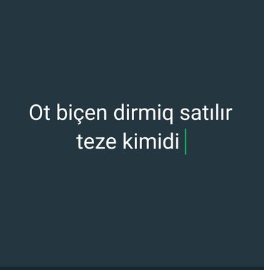sadıq lapetler: Ot biçən dırmıq kənd təsərrüfatı işləri üçün nəzərdə tutulmuşdur. Bu