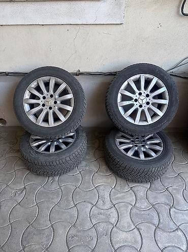 Колеса в сборе 225 / 55 / R 16, Зима, Б/у, Комплект, Легковые, Литые, отверстий - 5 at lalafo.kg Колеса в сборе 225 / 55 / R 16, Зима, Б/у, Комплект, Легковые, Литые, отверстий - 5