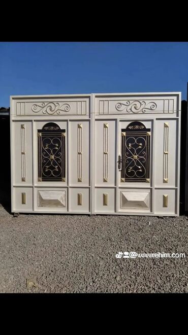 Həyət darvazaları: Yeni Metal Həyət darvazası, Yana açılan, Pulsuz quraşdırma, Pulsuz çatdırılma — 5